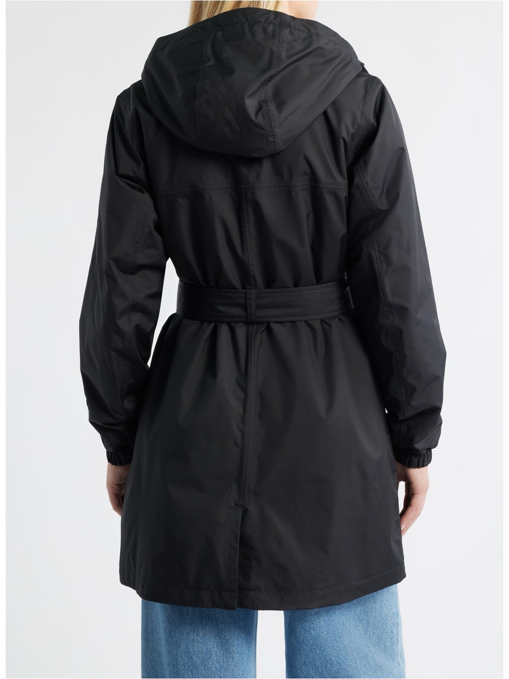 Helly Hansen Classic Insulated Trench Coat Black Large Nwot — image 2 of 8